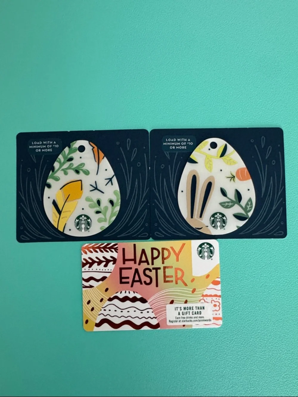 3 Starbucks Easter Cards